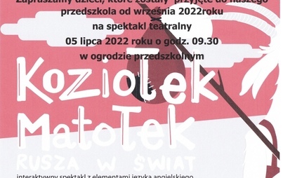 Zdjęcie do Zapraszamy na teatrzyk